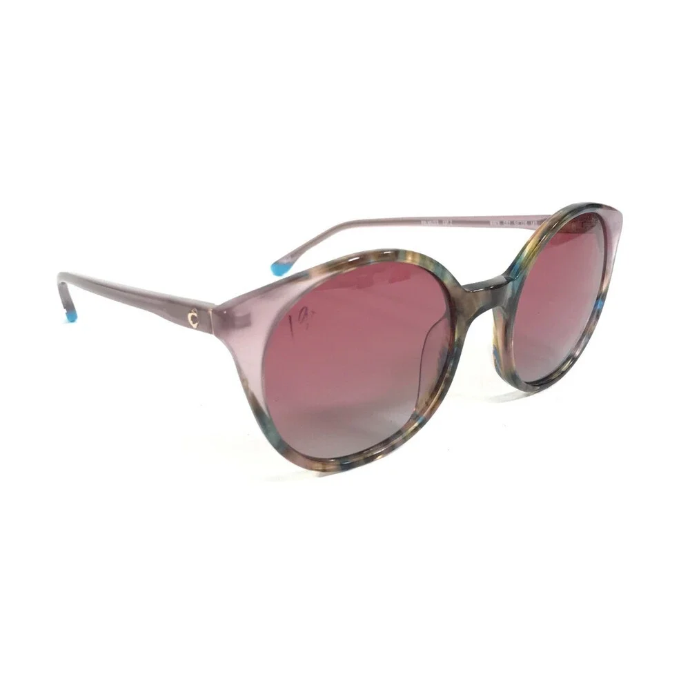 Champion Sunglasses WREN C02 Pink Tortoise Round Frames w/ Pink Gradient Lenses